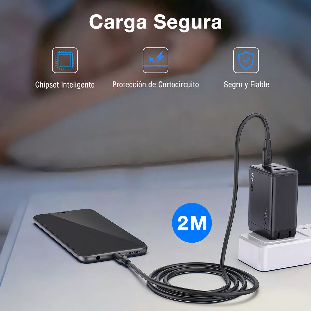 Cargador 3 Puertos (65w) Gar322