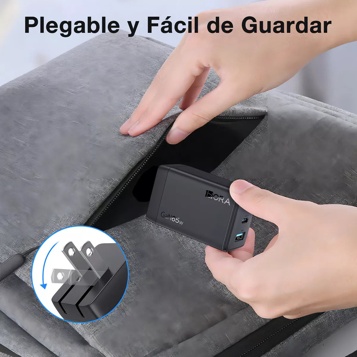 Cargador 3 Puertos (65w) Gar322