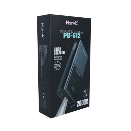 Power Bank 20.000mAh PB-612 Harvic Carga Rápida