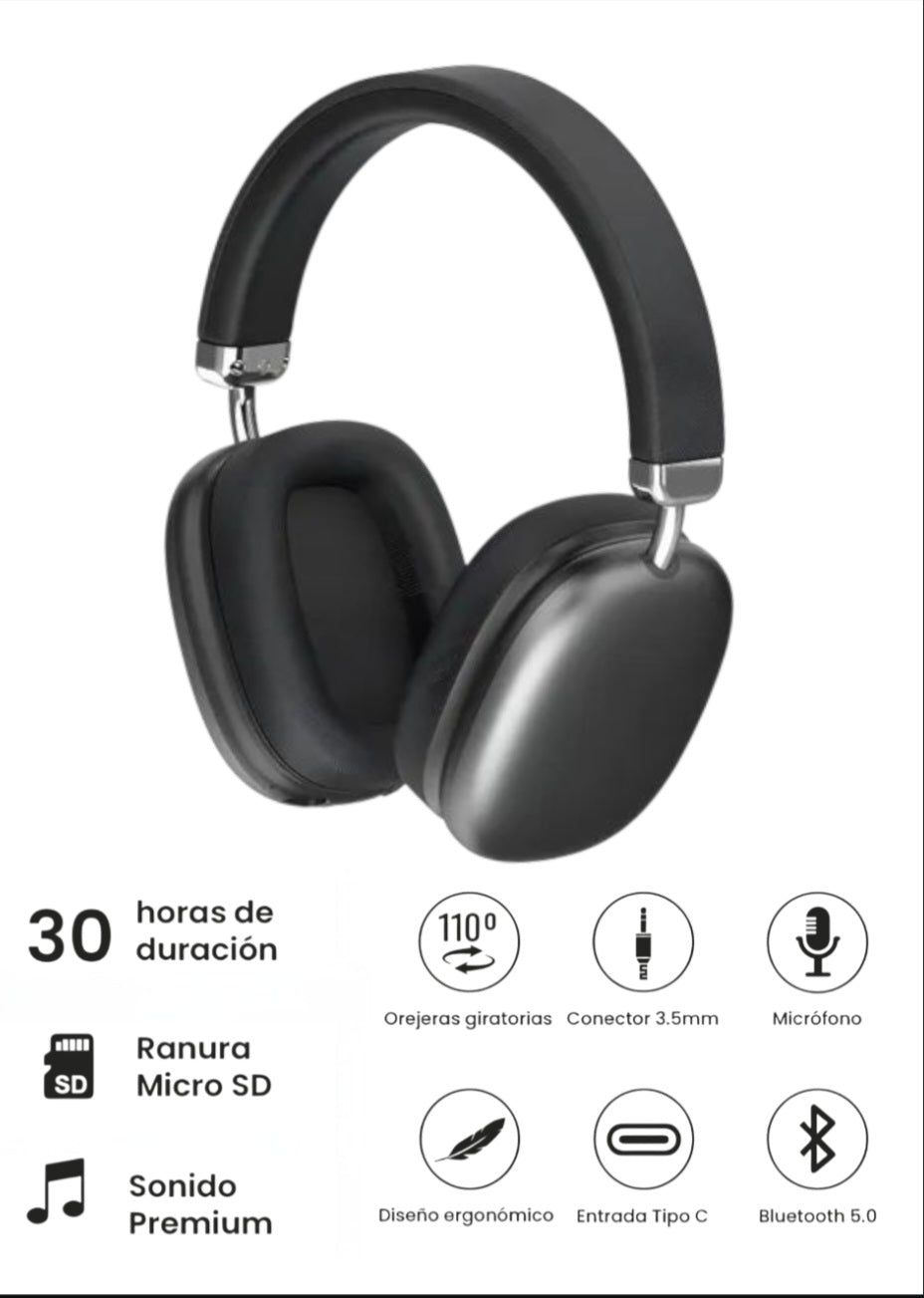 Audífonos Bluetooth Inalámbricos Diadema Movisun K20